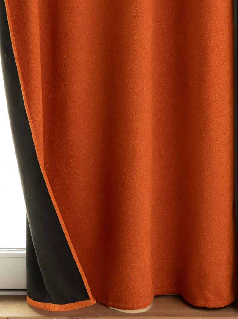 Becquet - Rideau occultant RUFUS en polyester Orange - Kiabi
