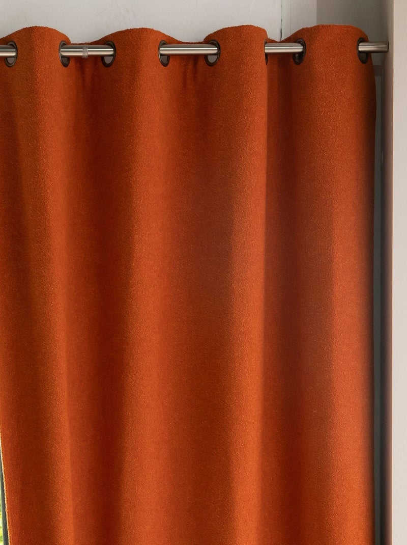 Becquet - Rideau occultant RUFUS en polyester Orange - Kiabi