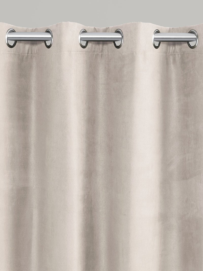 Becquet - Rideau occultant SUEDINE en polyester Beige - Kiabi