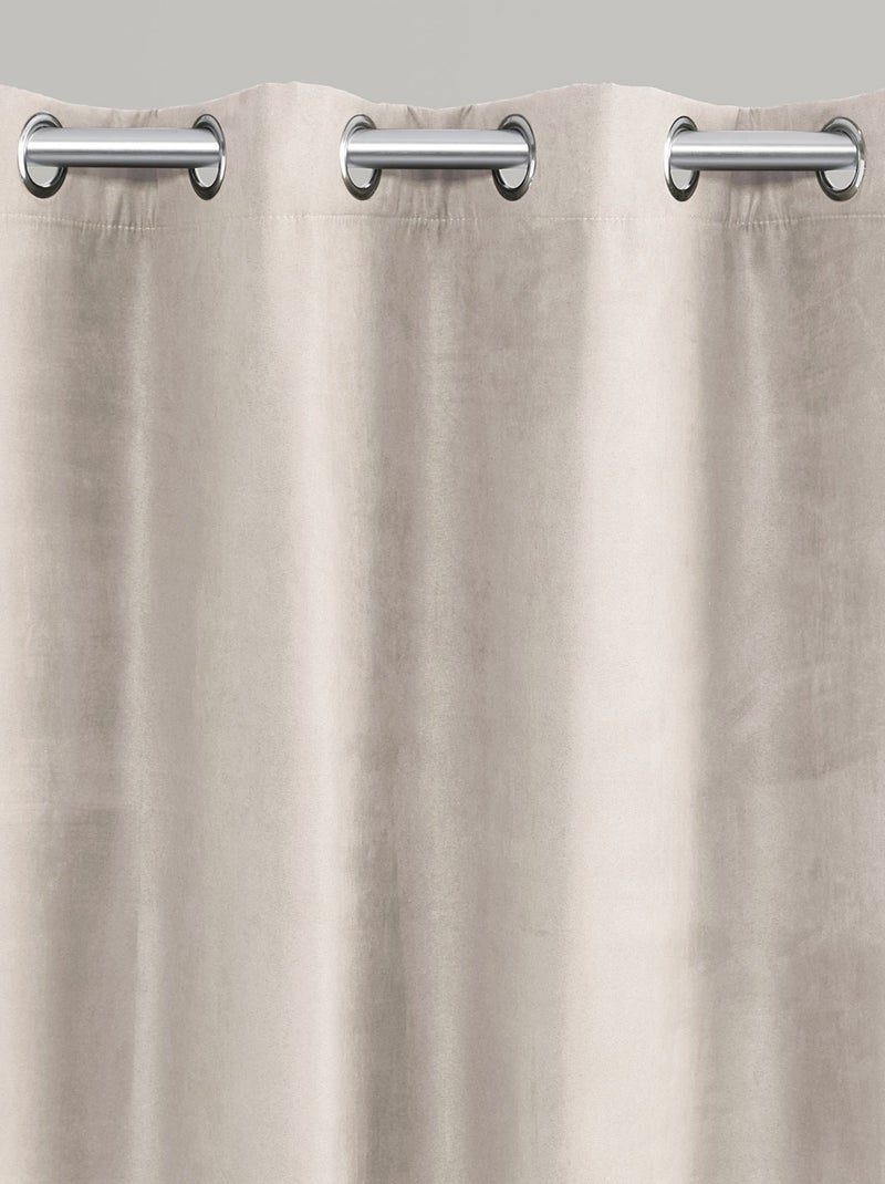 Becquet - Rideau occultant SUEDINE en polyester Beige - Kiabi