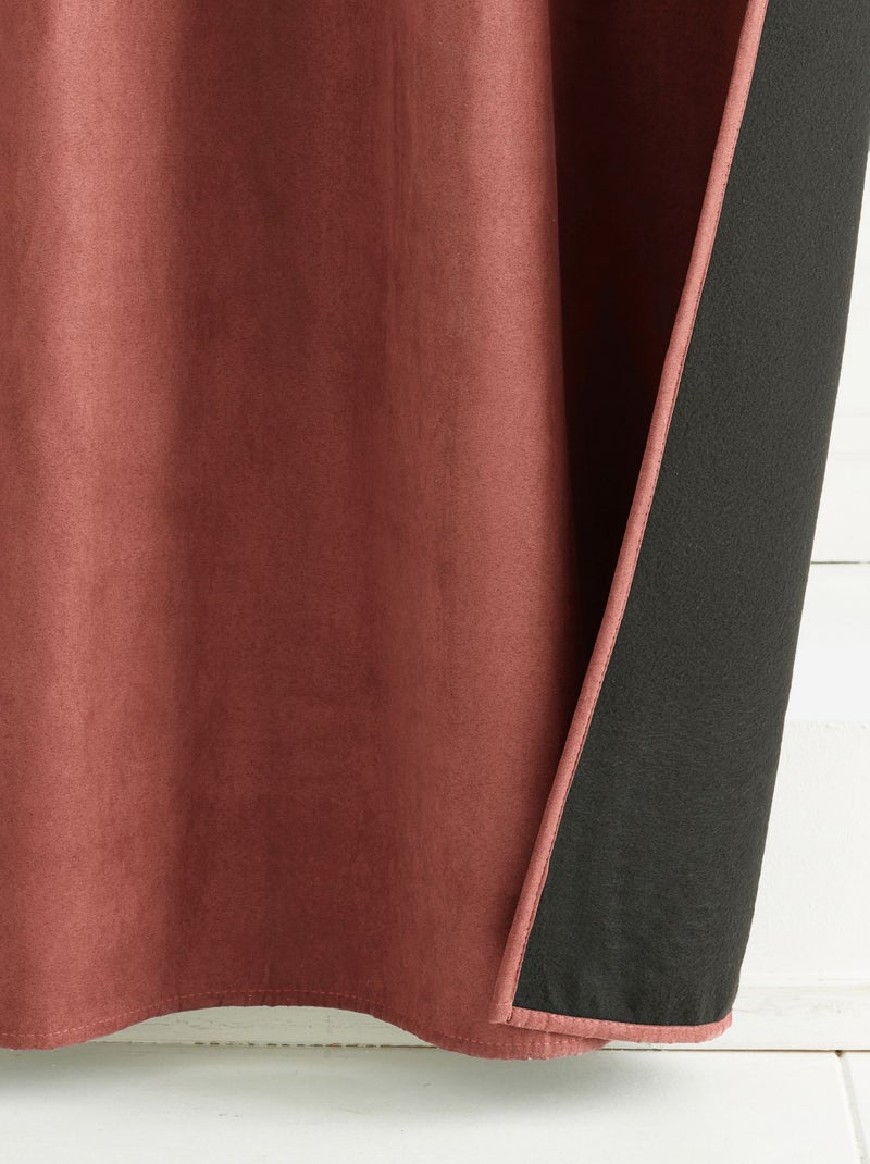 Becquet - Rideau occultant SUEDINE en polyester Rouge brique - Kiabi