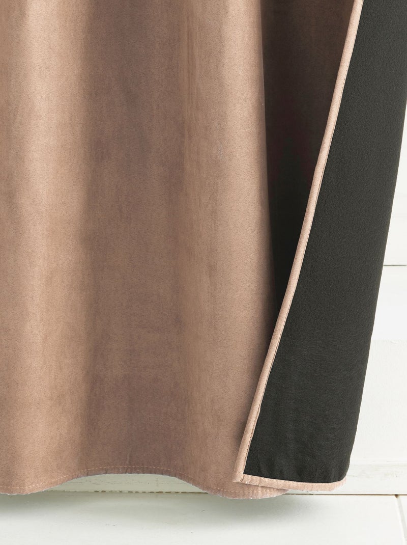 Becquet - Rideau occultant SUEDINE en polyester Taupe - Kiabi