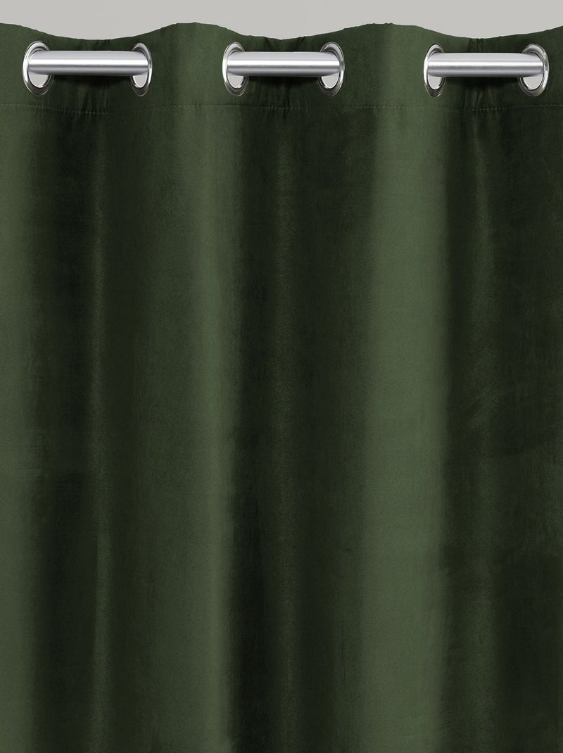Becquet - Rideau occultant SUEDINE en polyester Vert kaki - Kiabi