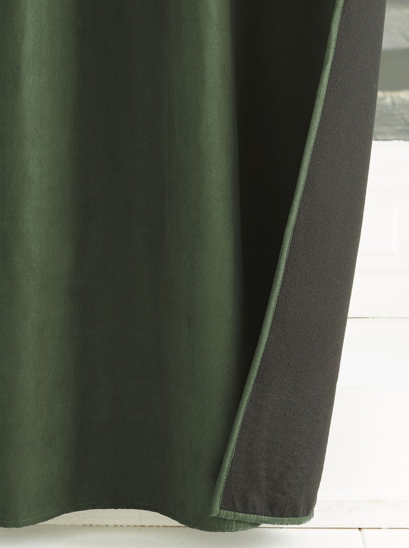 Becquet - Rideau occultant SUEDINE en polyester Vert kaki - Kiabi