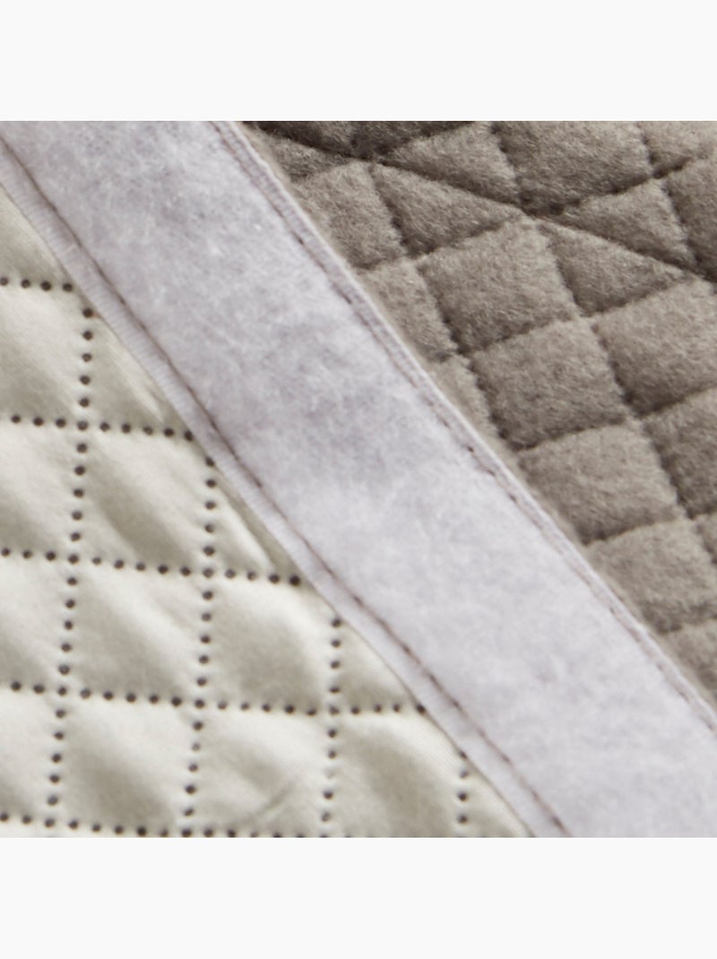 Becquet - Rideau occultant VERSO DOUBLURE THERMIQUE en polyester Gris Argenté - Kiabi