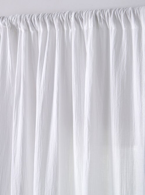 Becquet - Rideau RID.GAZE DE COTON en coton - Kiabi