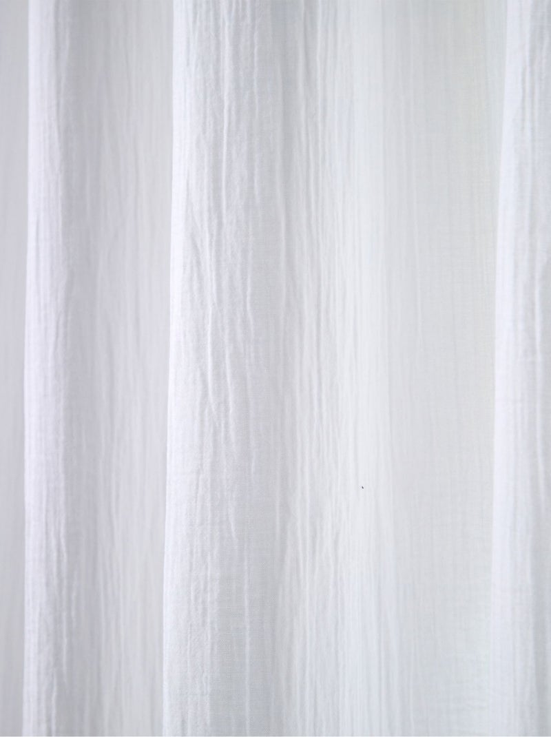Becquet - Rideau RID.GAZE DE COTON en coton Blanc - Kiabi