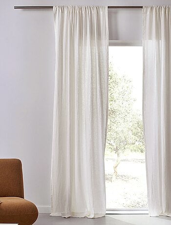 Becquet - Rideau RID.LIN LAVE PASSE TRINGLE en lin