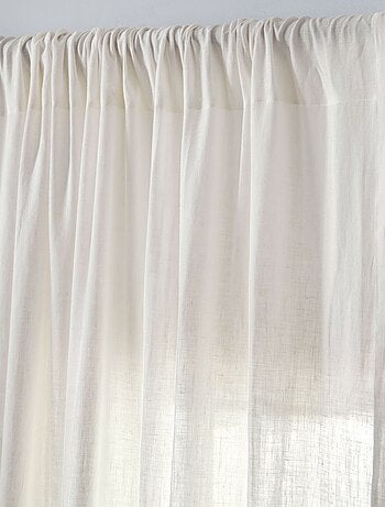 Becquet - Rideau RID.LIN LAVE PASSE TRINGLE en lin