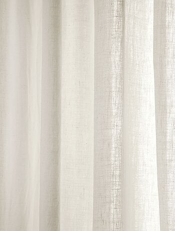 Becquet - Rideau RID.LIN LAVE PASSE TRINGLE en lin