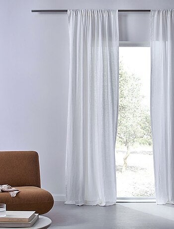 Becquet - Rideau RID.LIN LAVE PASSE TRINGLE en lin