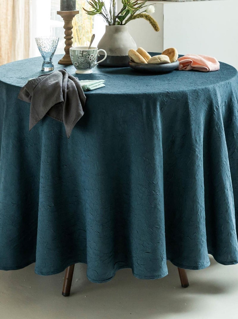 Becquet - Serviette de table FONTANA en polyester Bleu foncé - Kiabi
