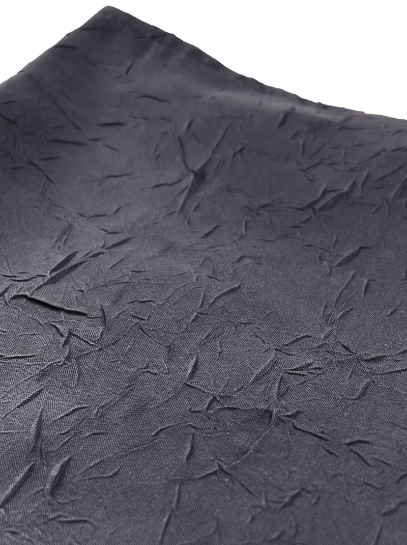 Becquet - Serviette de table FONTANA en polyester gris anthracite - Kiabi