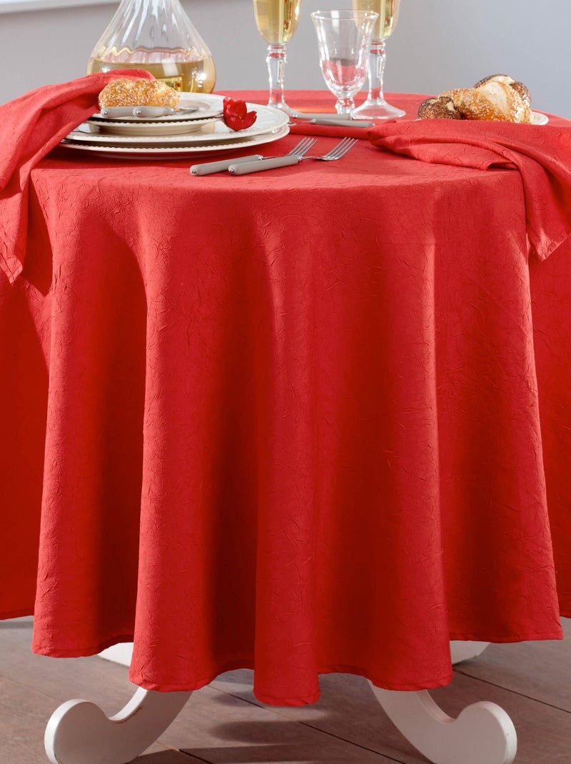 Becquet - Serviette de table FONTANA en polyester Rouge coquelicot - Kiabi
