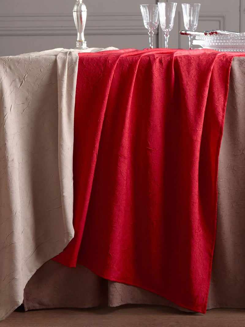 Becquet - Serviette de table FONTANA en polyester Rouge coquelicot - Kiabi