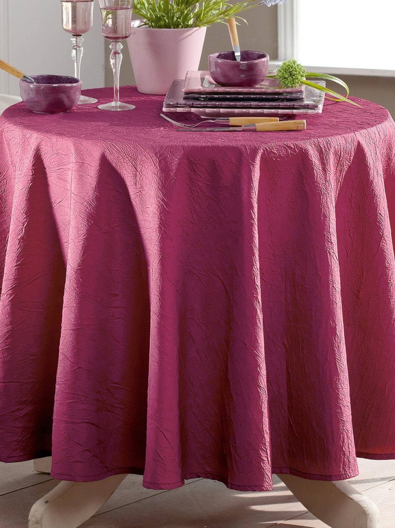 Becquet - Serviette de table FONTANA en polyester Violet prune - Kiabi