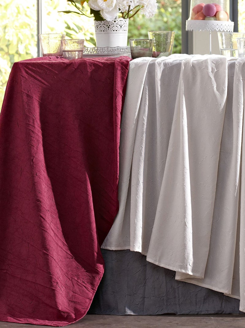 Becquet - Serviette de table FONTANA en polyester Violet prune - Kiabi