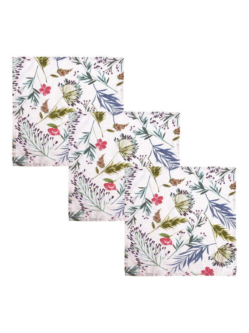 Becquet - Serviette de table GRAMINEE en coton Vert - Kiabi