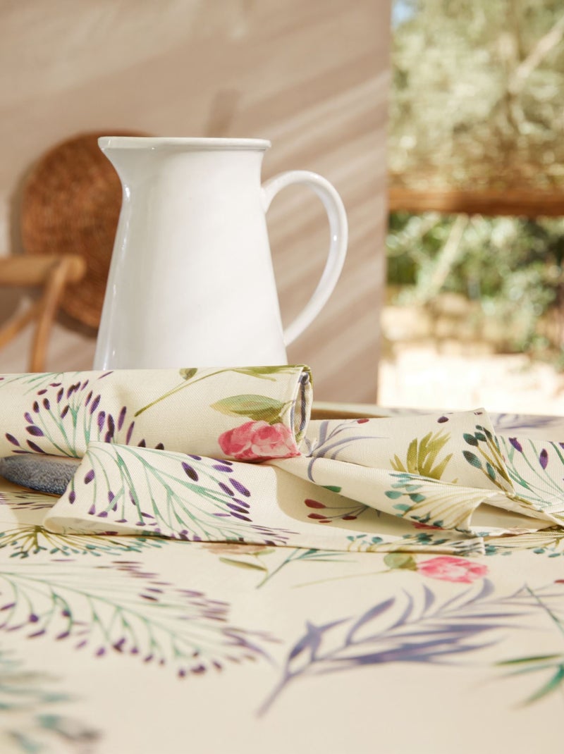 Becquet - Serviette de table GRAMINEE en coton Vert - Kiabi