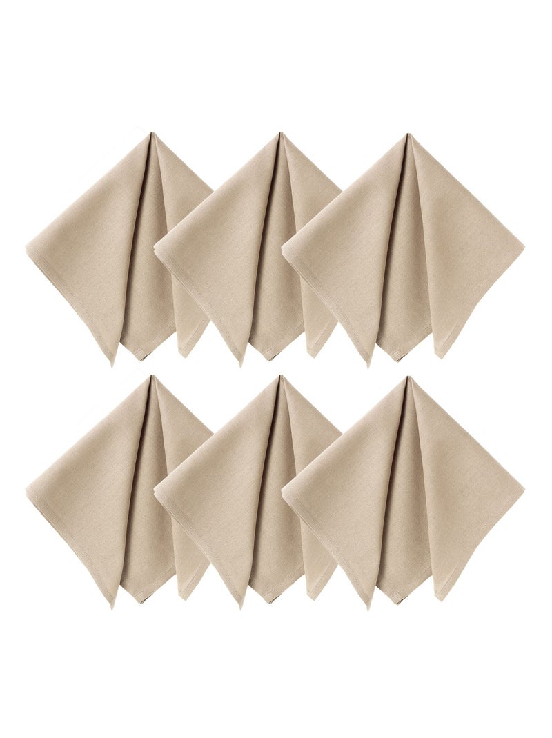 Becquet - Serviette de table LONA en coton Beige - Kiabi