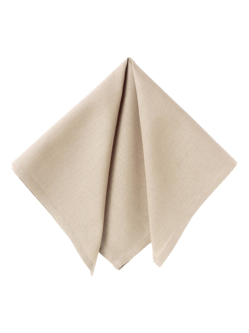 Becquet - Serviette de table LONA en coton Beige - Kiabi