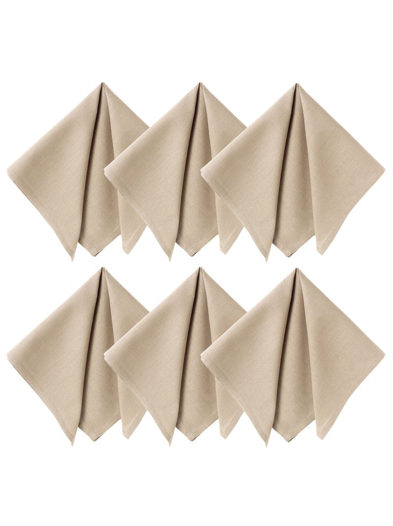 Becquet - Serviette de table LONA en coton Beige - Kiabi