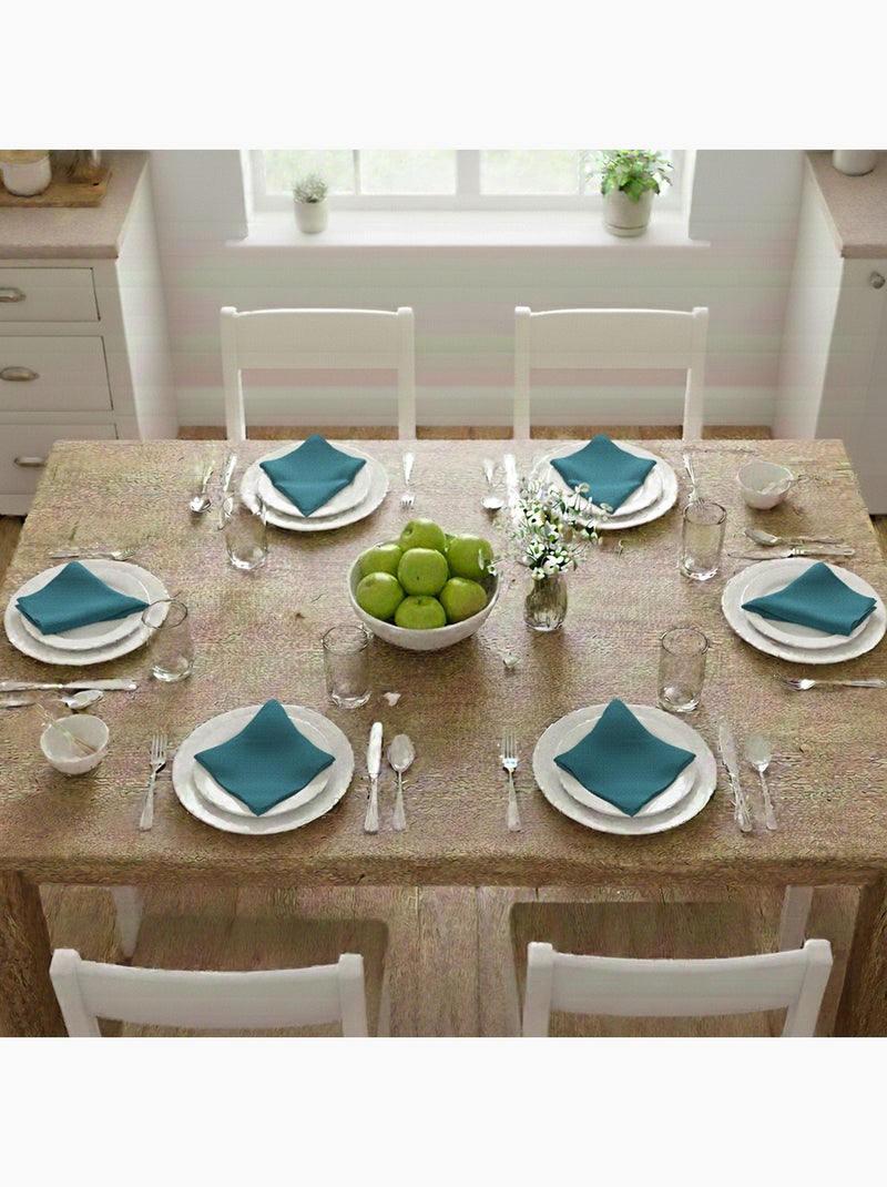 Becquet - Serviette de table LONA en coton Bleu canard - Kiabi