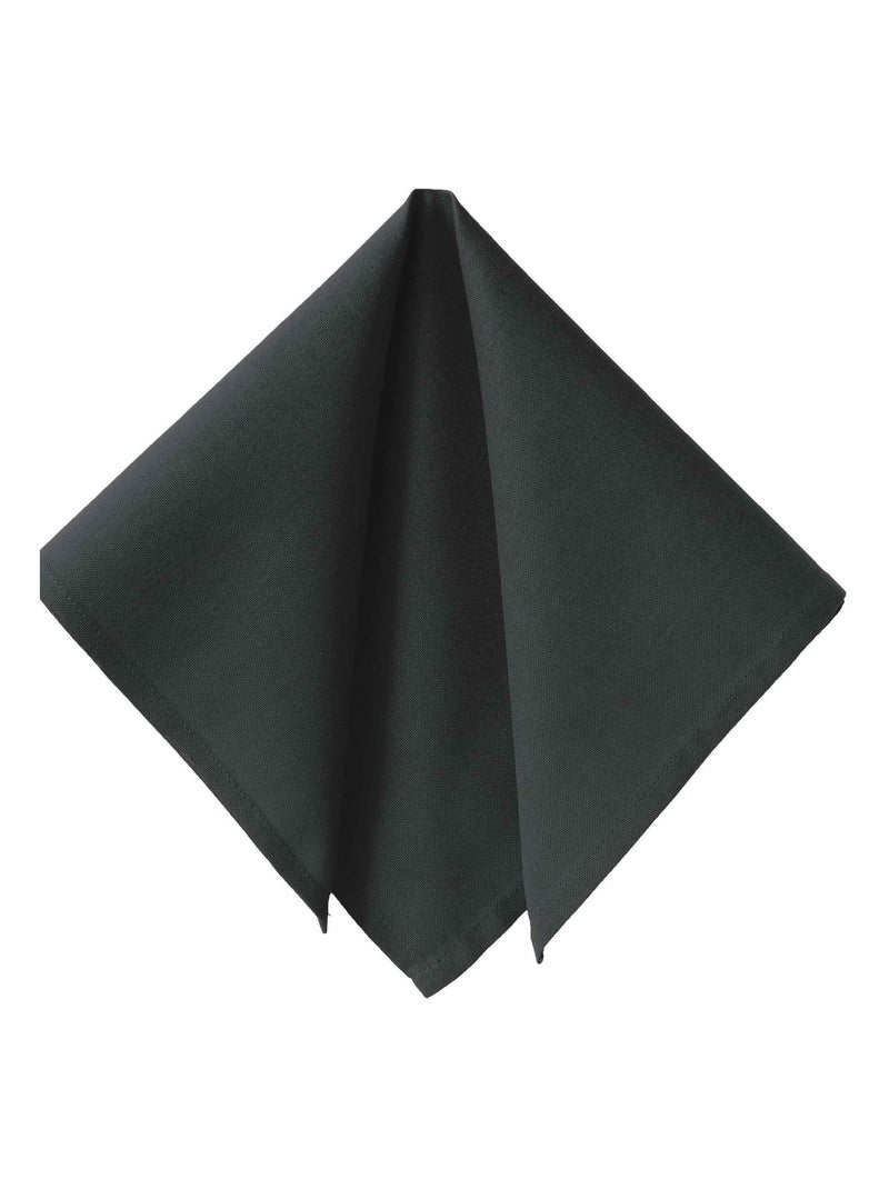 Becquet - Serviette de table LONA en coton gris anthracite - Kiabi