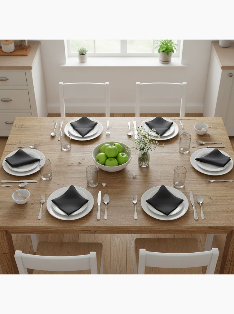 Becquet - Serviette de table LONA en coton gris anthracite - Kiabi