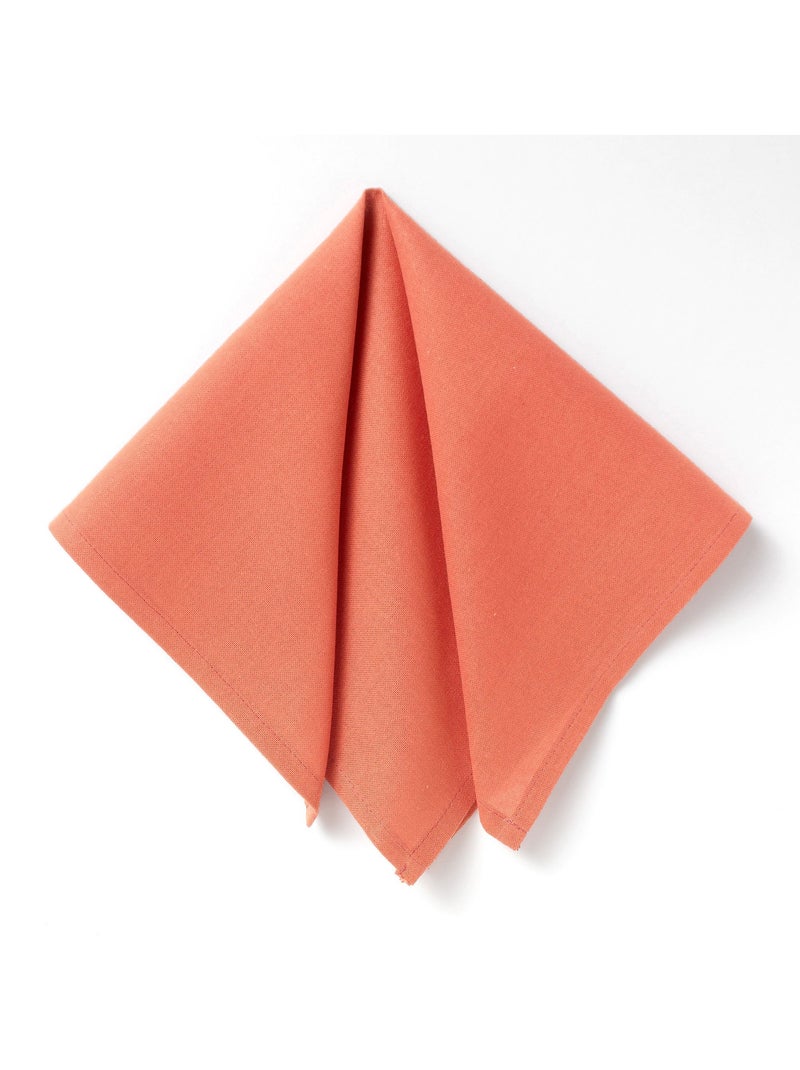 Becquet - Serviette de table LONA en coton Orange corail - Kiabi