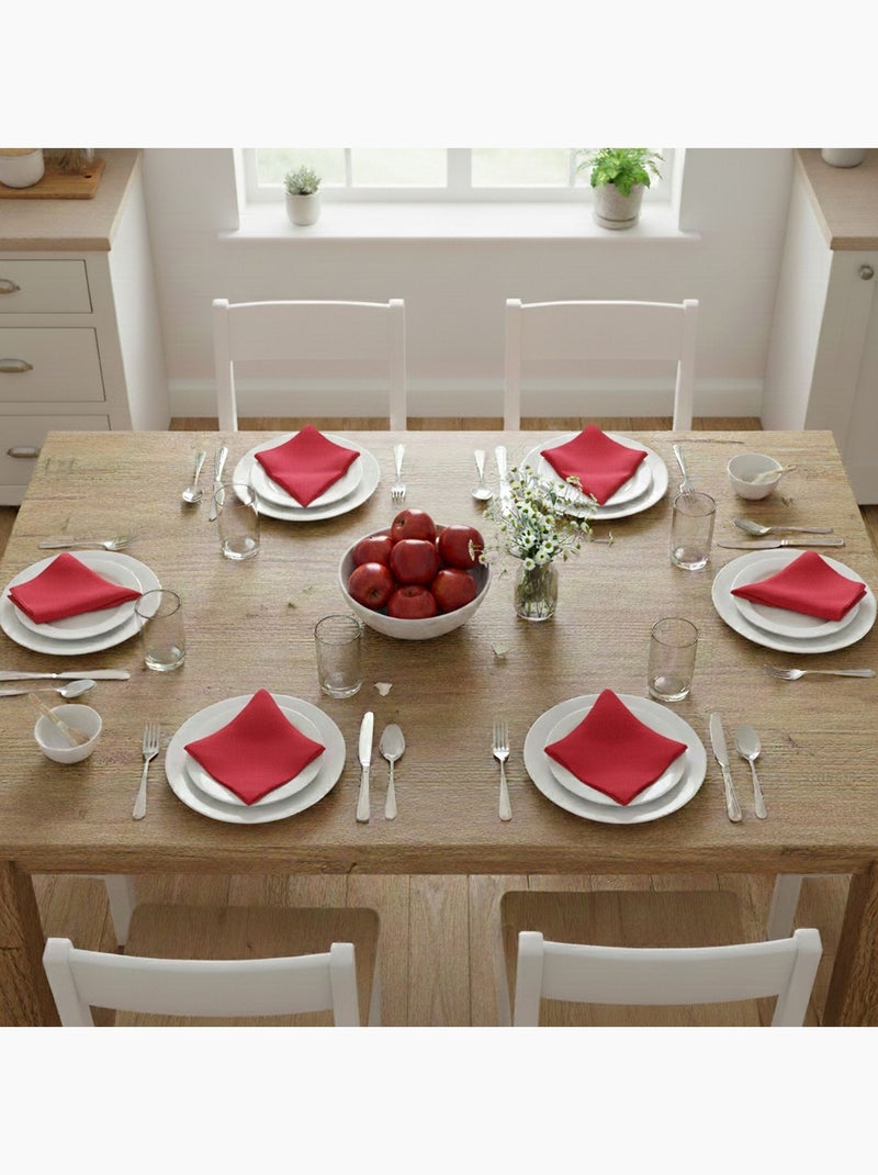 Becquet - Serviette de table LONA en coton Rose framboise - Kiabi