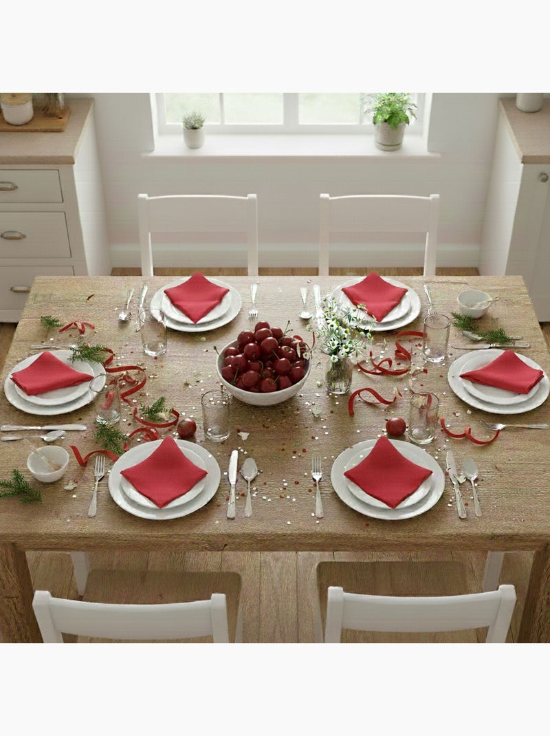 Becquet - Serviette de table LONA en coton Rouge - Kiabi