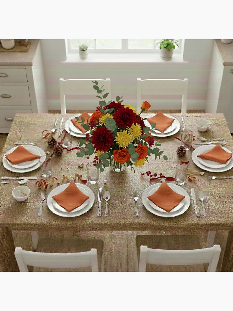 Becquet - Serviette de table LONA en coton Terracotta - Kiabi