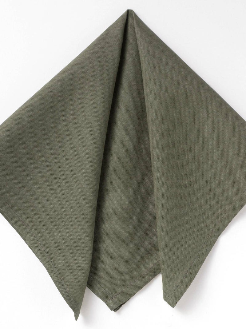 Becquet - Serviette de table LONA en coton Vert kaki - Kiabi