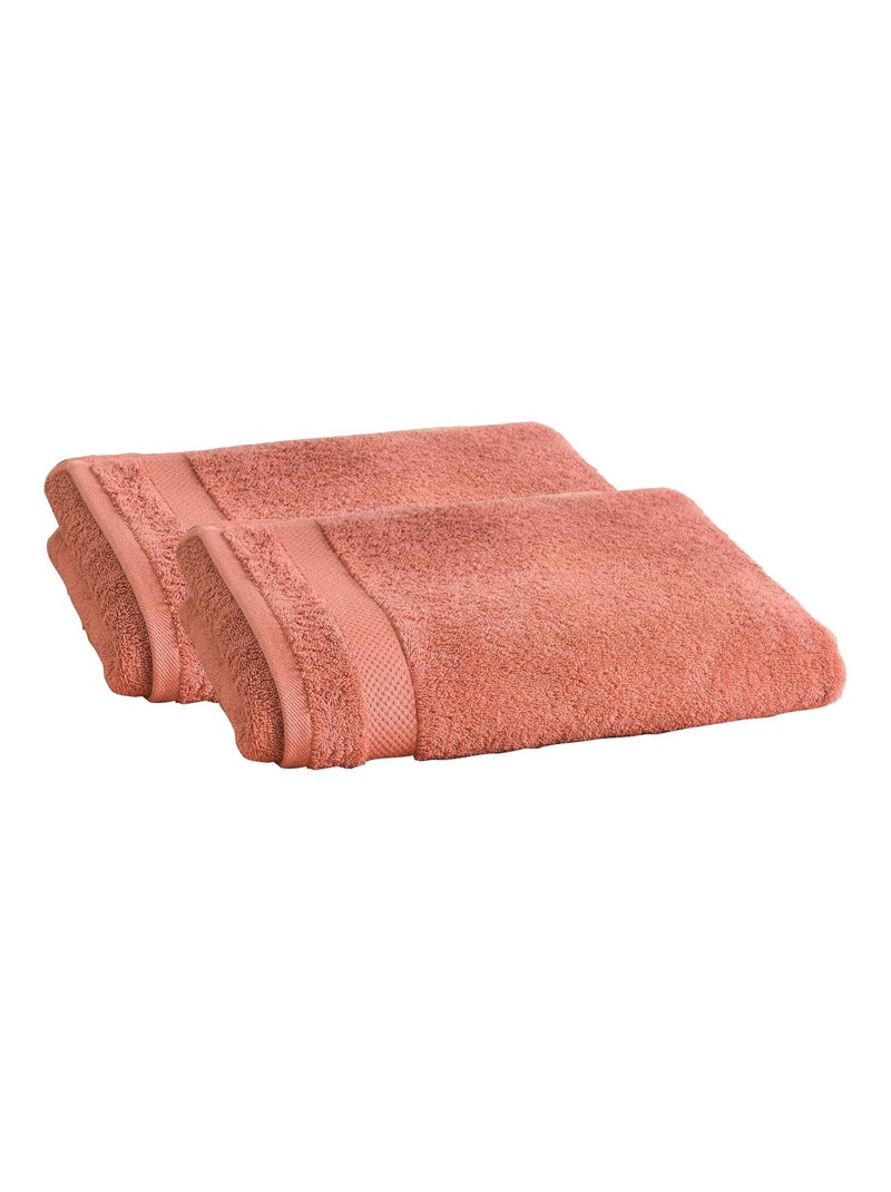 Becquet - Serviette de toilette ATLANTIQUE en coton Terracotta - Kiabi