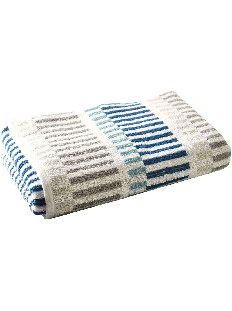 Becquet - Serviette de toilette BARRA en coton Bleu - Kiabi