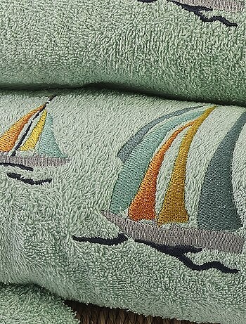 Becquet - Serviette de toilette BATEAUX en coton