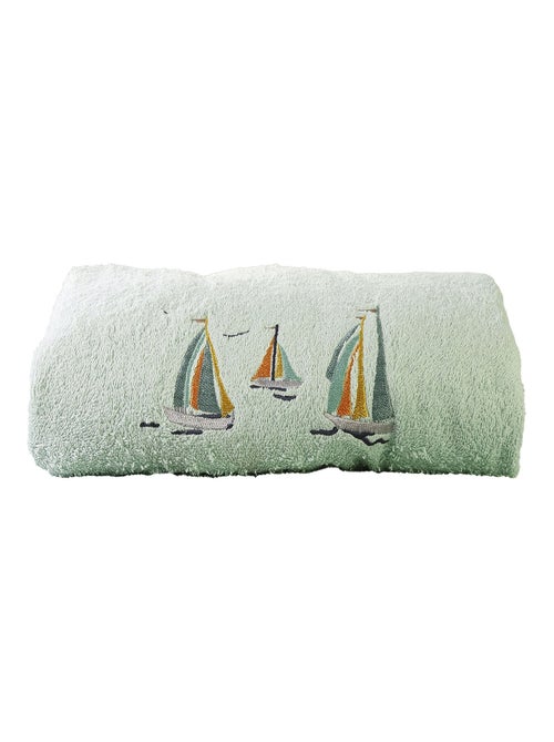 Becquet - Serviette de toilette BATEAUX en coton - Kiabi
