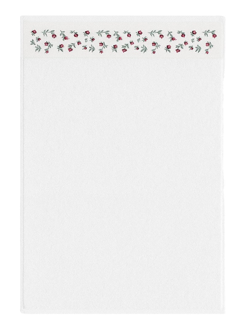 Becquet - Serviette de toilette FLORA en coton Blanc - Kiabi