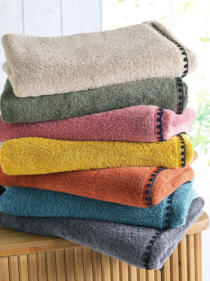 Becquet - Serviette de toilette JAZZY en coton Beige - Kiabi