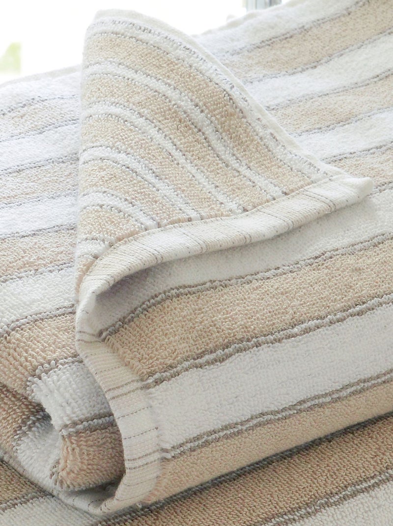 Becquet - Serviette de toilette LAURA en coton Beige - Kiabi