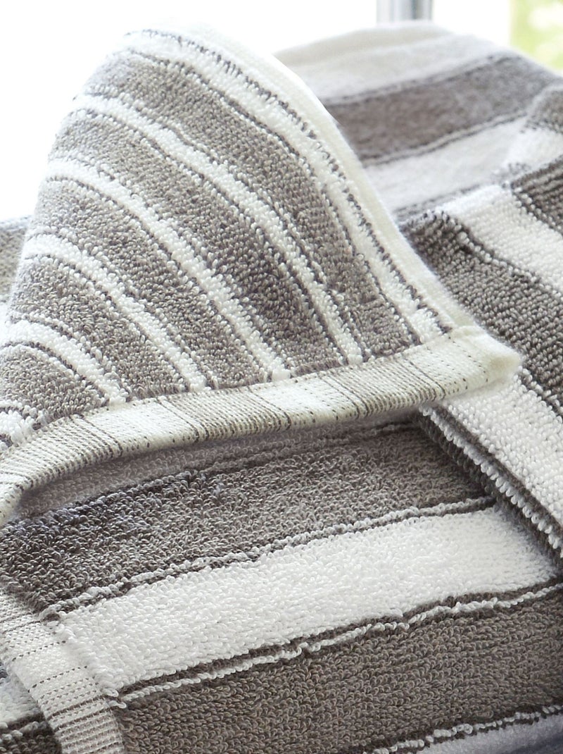 Becquet - Serviette de toilette LAURA en coton Gris Argenté - Kiabi