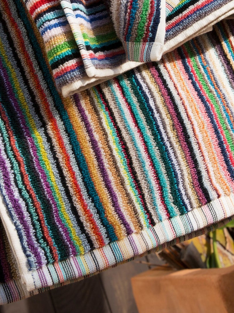 Becquet - Serviette de toilette LAURENCE en coton Multicolore - Kiabi