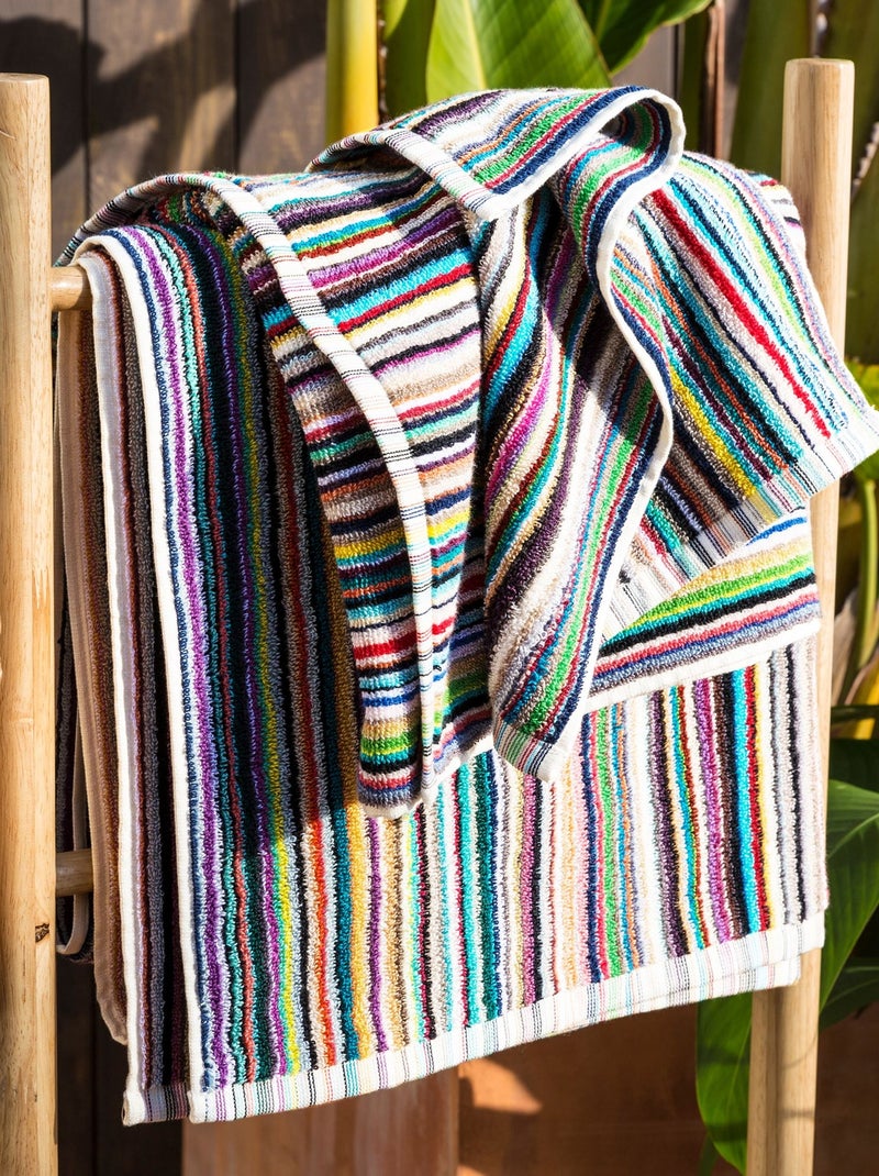 Becquet - Serviette de toilette LAURENCE en coton Multicolore - Kiabi