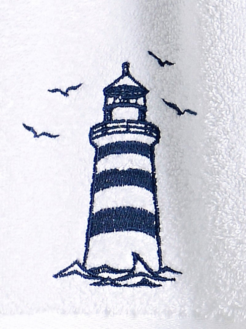 Becquet - Serviette de toilette PHARE en coton Blanc - Kiabi