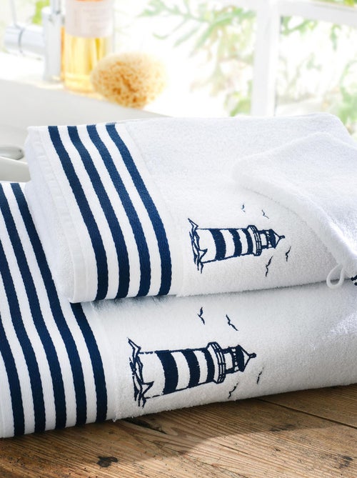 Becquet - Serviette de toilette PHARE en coton - Kiabi