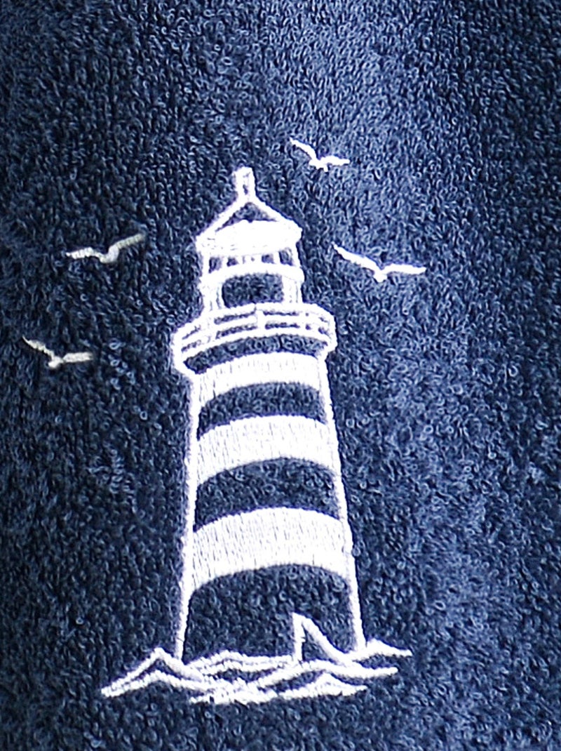 Becquet - Serviette de toilette PHARE en coton Bleu marine - Kiabi