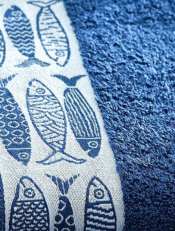 Becquet - Serviette de toilette SARDINETTE en coton