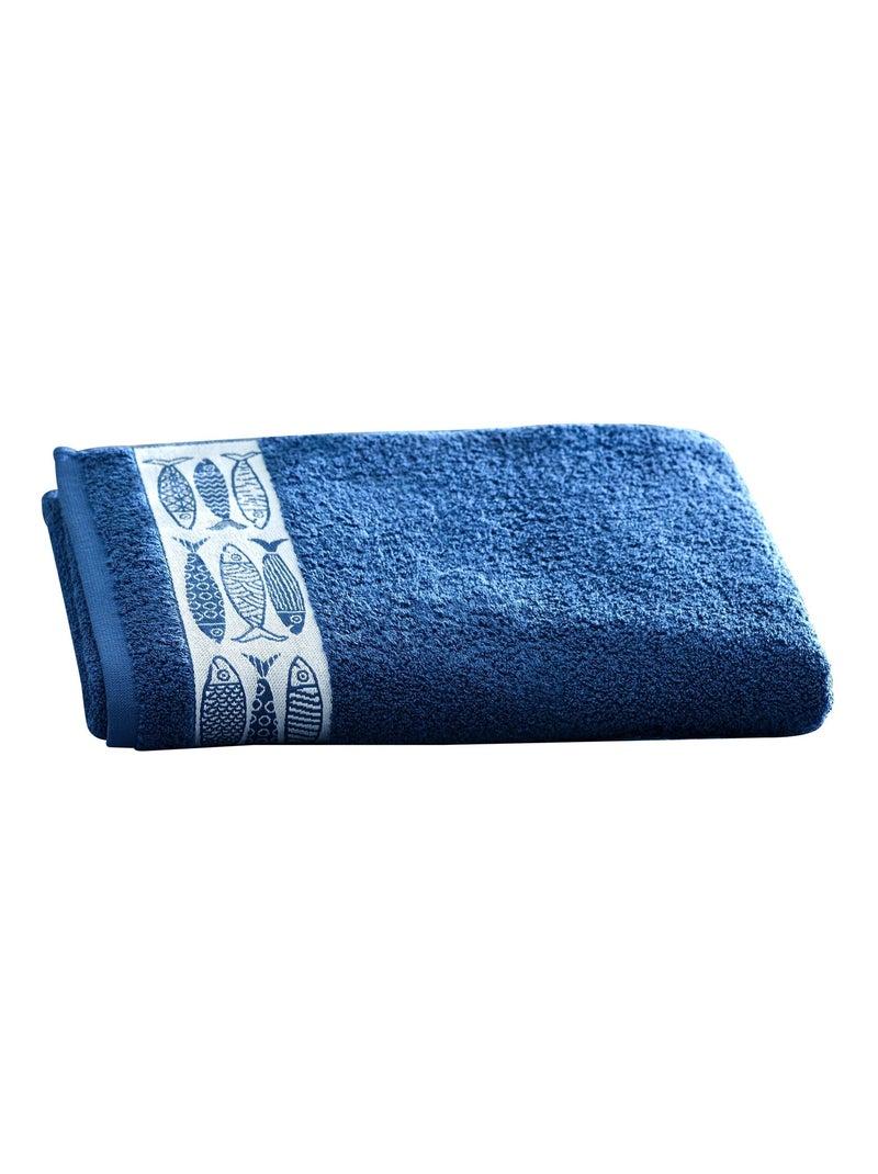 Becquet - Serviette de toilette SARDINETTE en coton Bleu - Kiabi