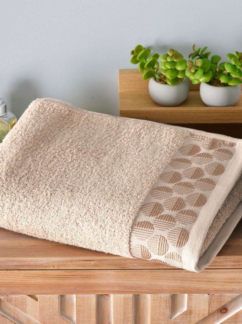Becquet - serviette de toilette servoptique en coton Beige - Kiabi